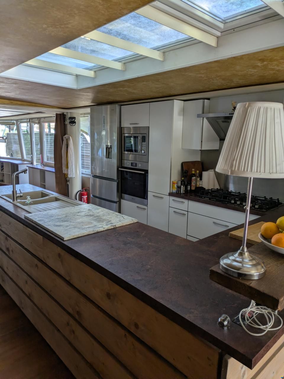 Hausboot Wohnschiff XXL 2 Stock 19,96 x
