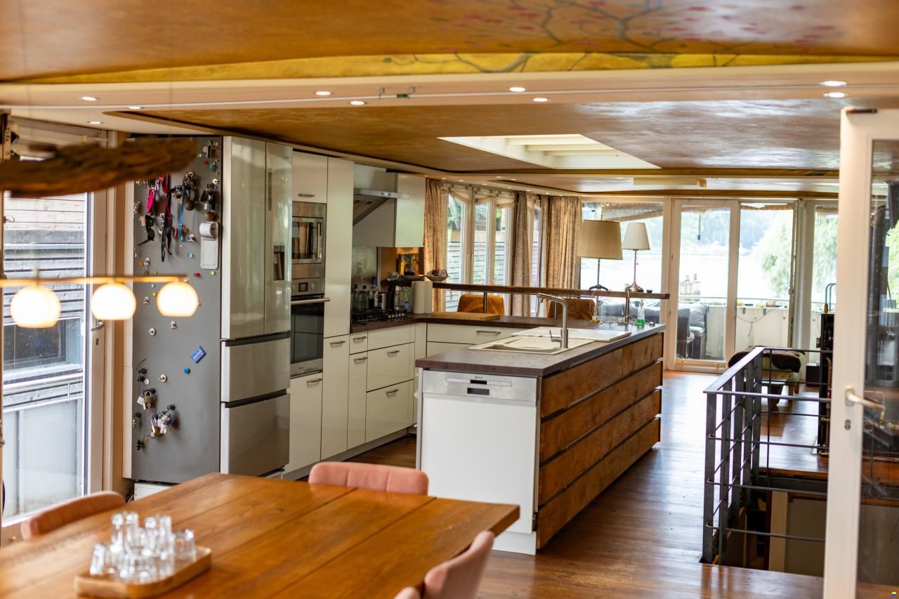 Hausboot Wohnschiff XXL 2 Stock 19,96 x