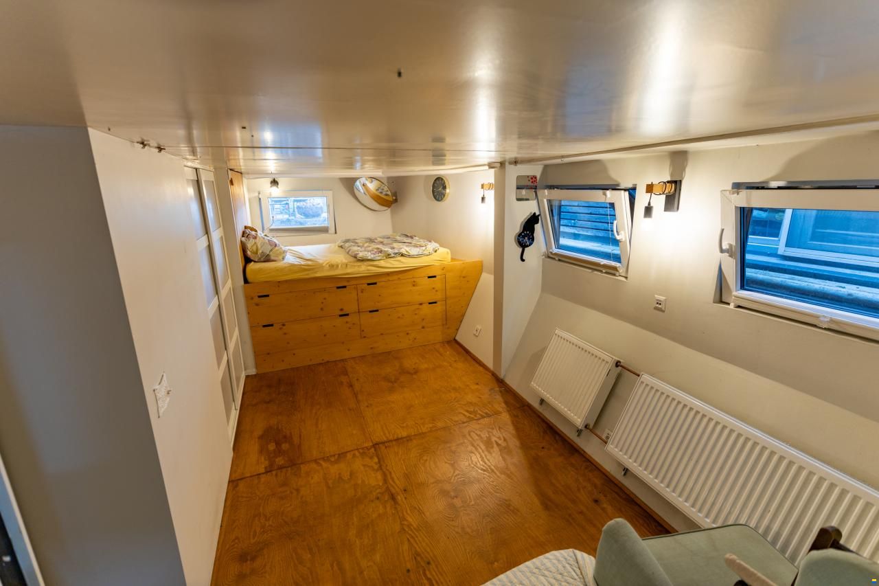 Hausboot Wohnschiff XXL 2 Stock 19,96 x