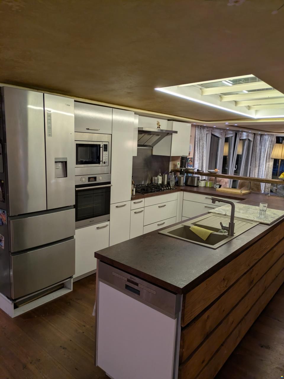 Hausboot Wohnschiff XXL 2 Stock 19,96 x