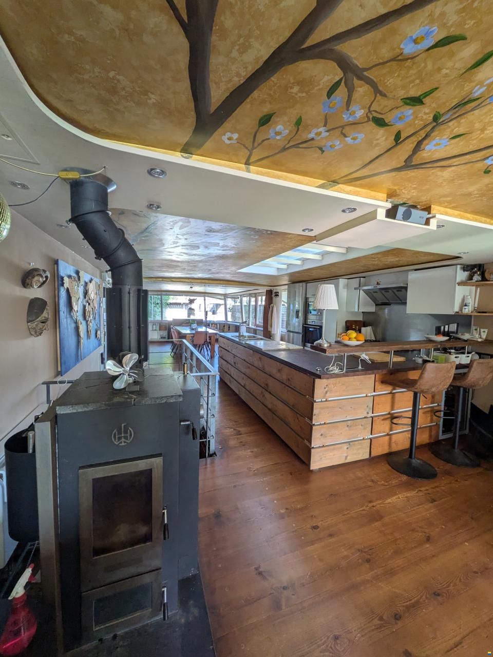 Hausboot Wohnschiff XXL 2 Stock 19,96 x