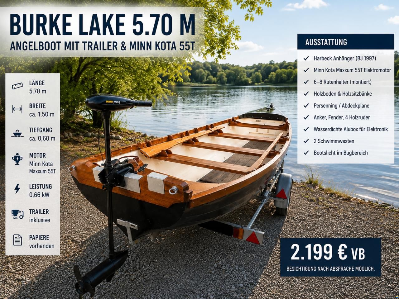 Burke Lake Fischerboot