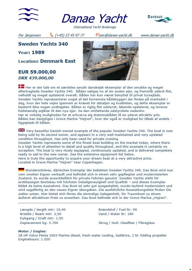 Sweden Yachts 340