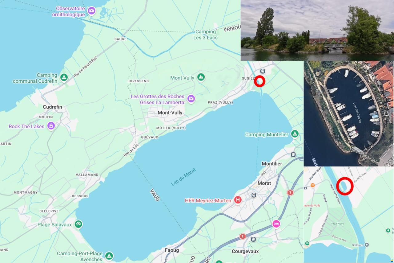 Place d'amarrage dans un port privé