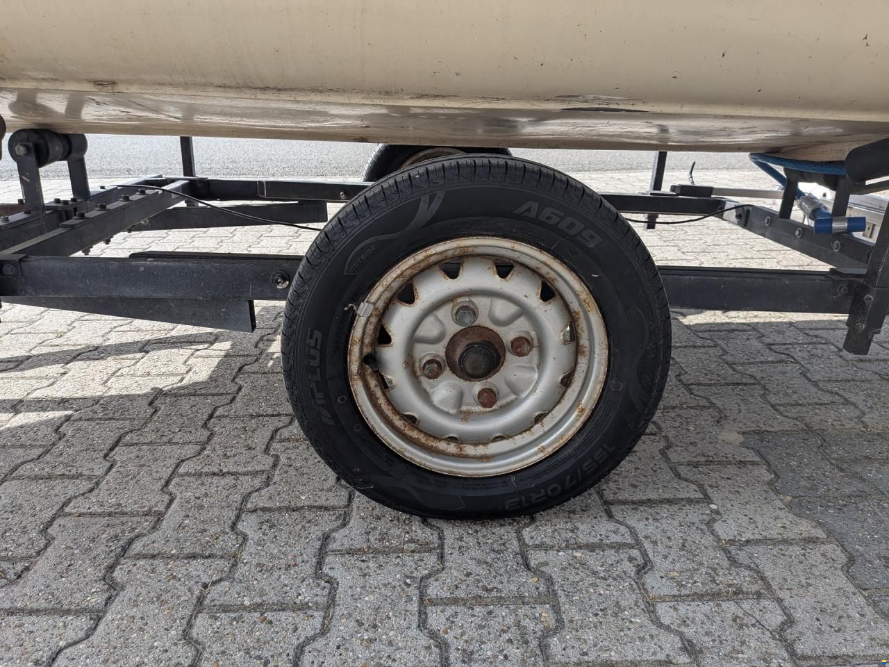 Boot met trailer