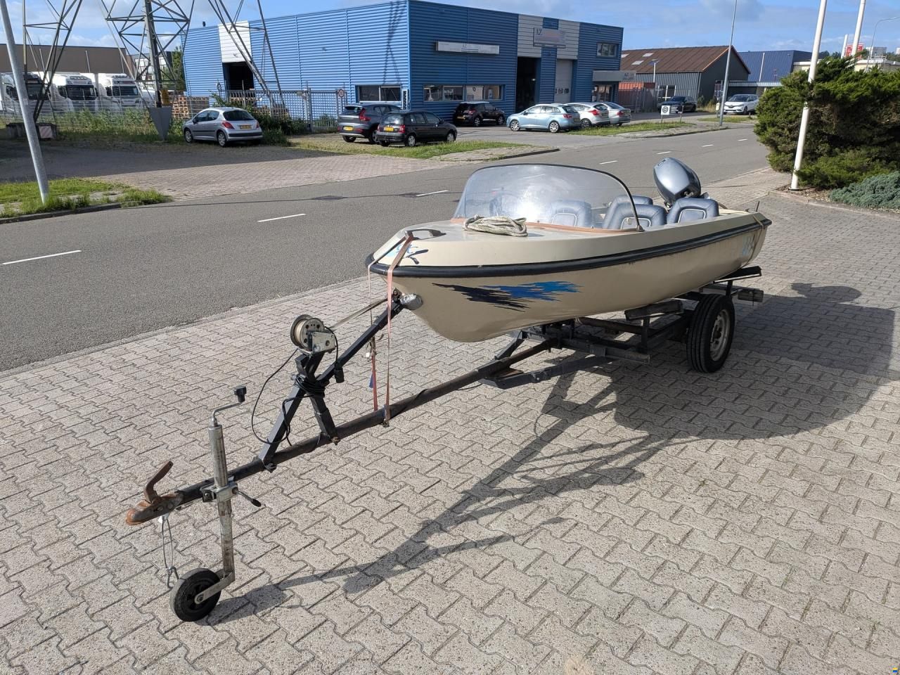 Boot met trailer