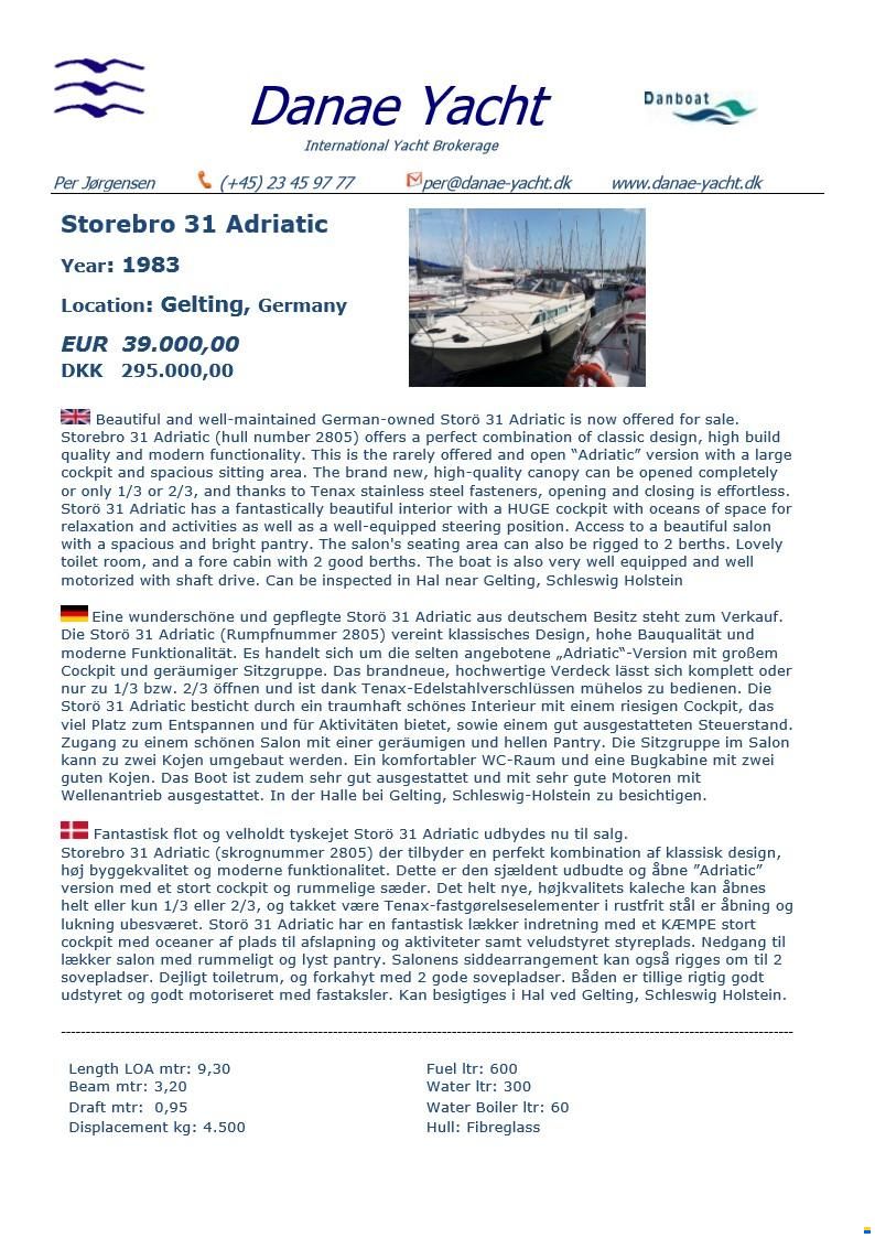 Storebro 31 Adriatic