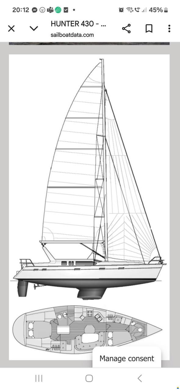 Hunter 430 Legend