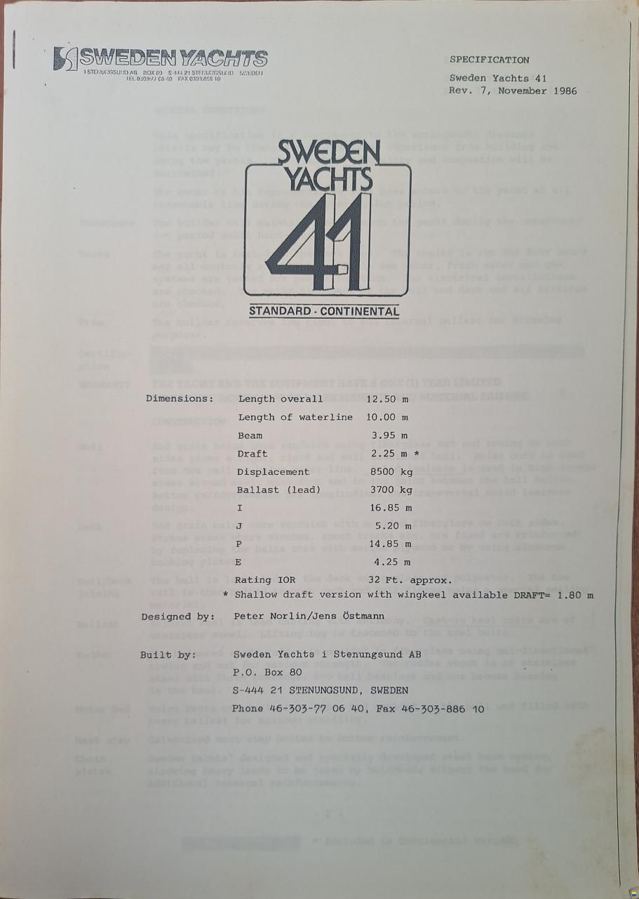 Sweden Yachts C41