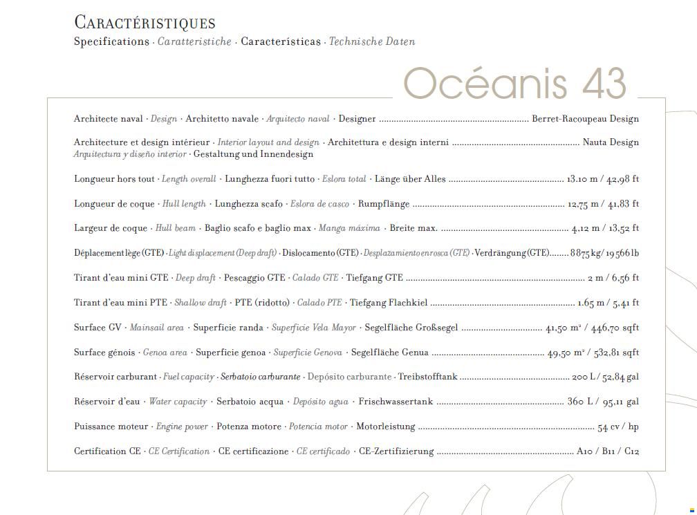 Beneteau Oceanis 43