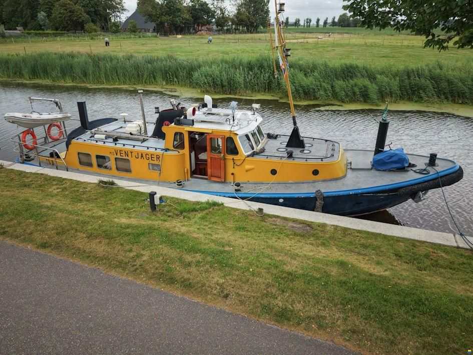 Varend Woonschip ex RWS vlet 14.78