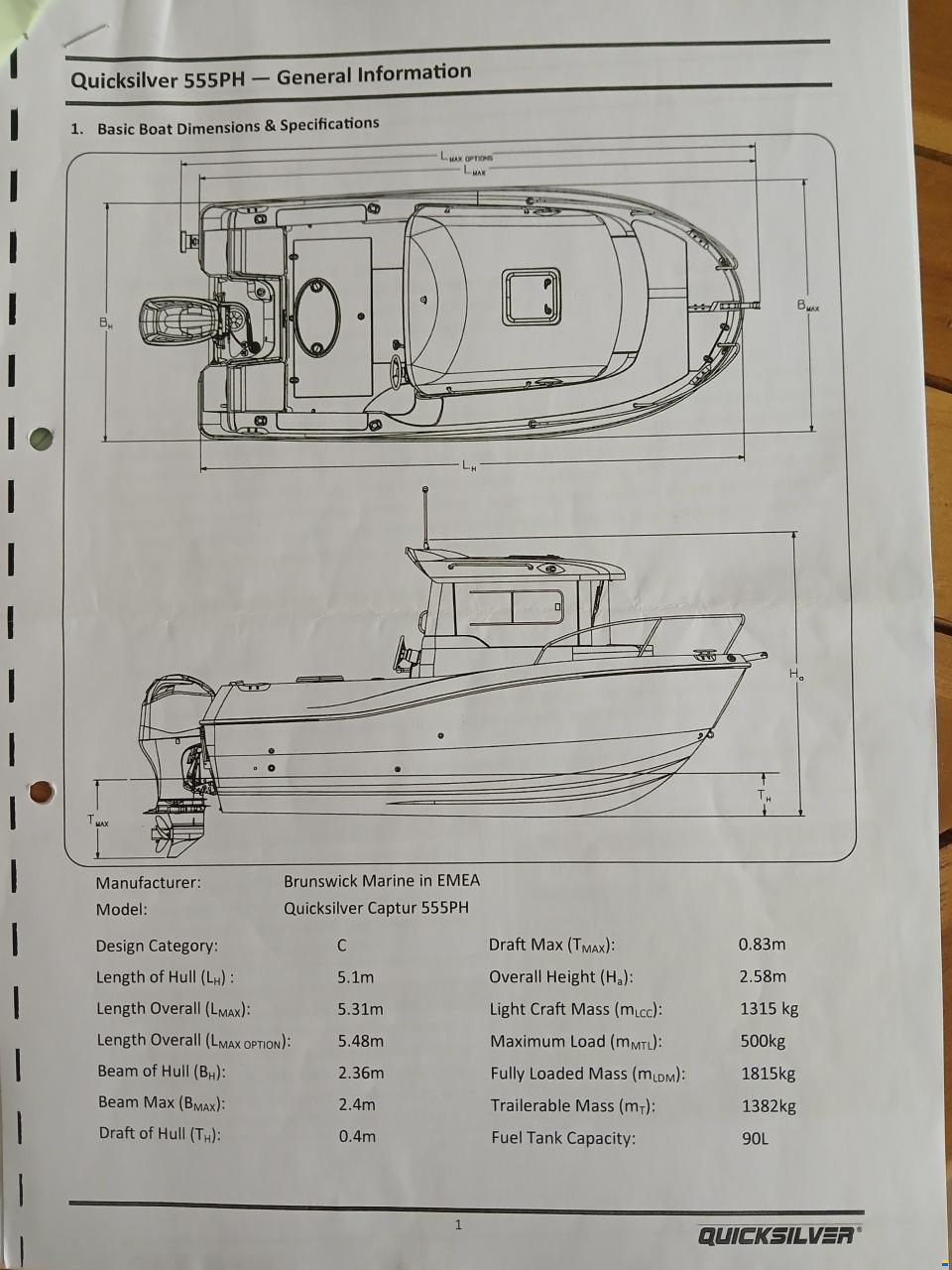 Quicksilver Pilothouse 555