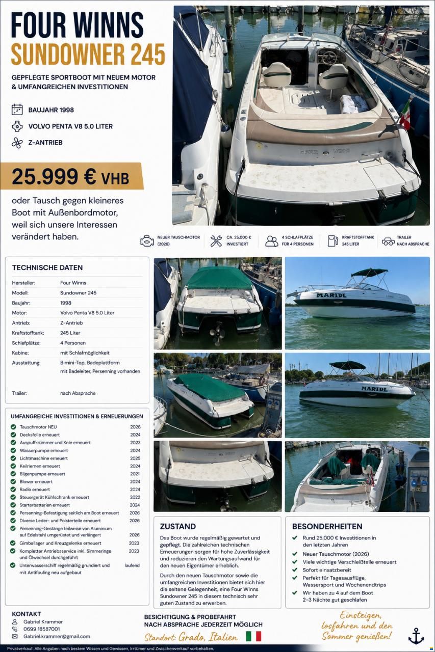 Four Winns Sundowner 245