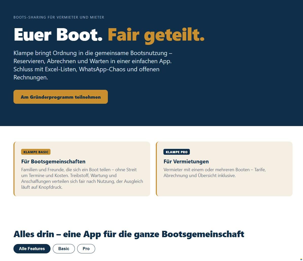 Gratis-Pilot: App f&uuml;r Bootsgemeinschafte