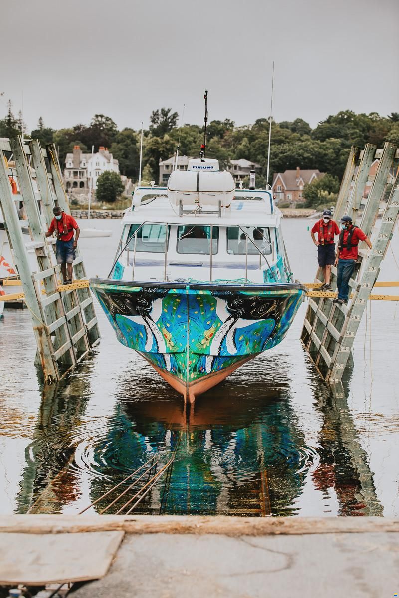 Electric tour/fishing commercial vessel
