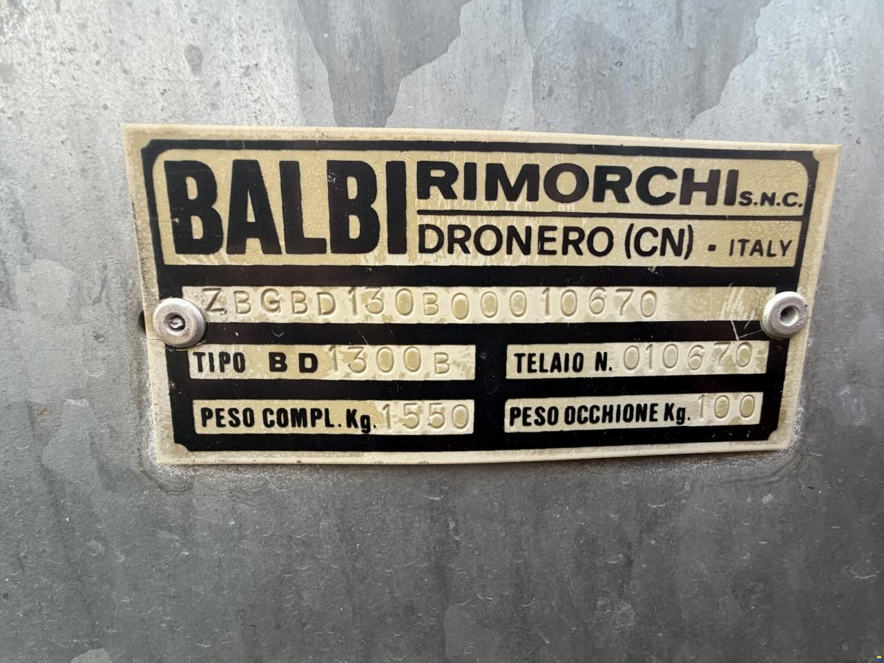 Remorque polyvalente Balbi