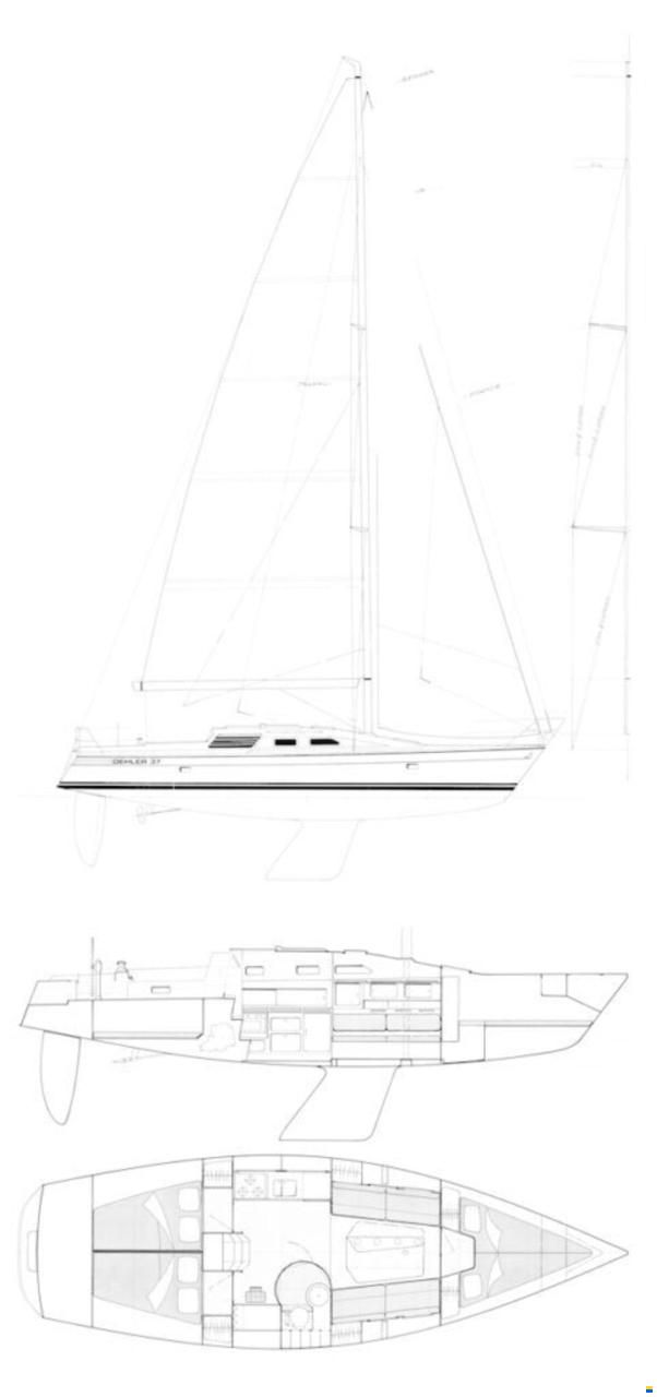 Dehler 37 cws 3-cabins