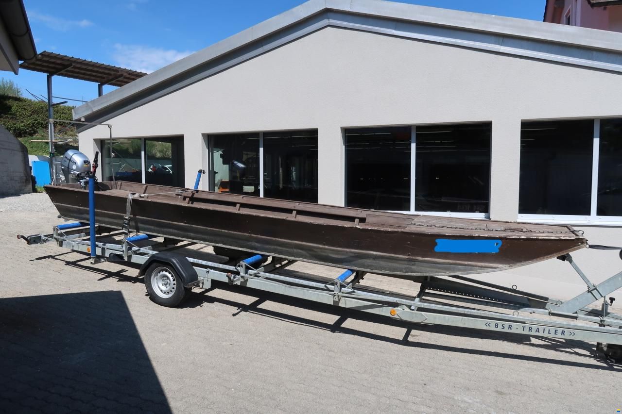 Alu/Holz F&auml;hrboot Forster Diessenhofen 7