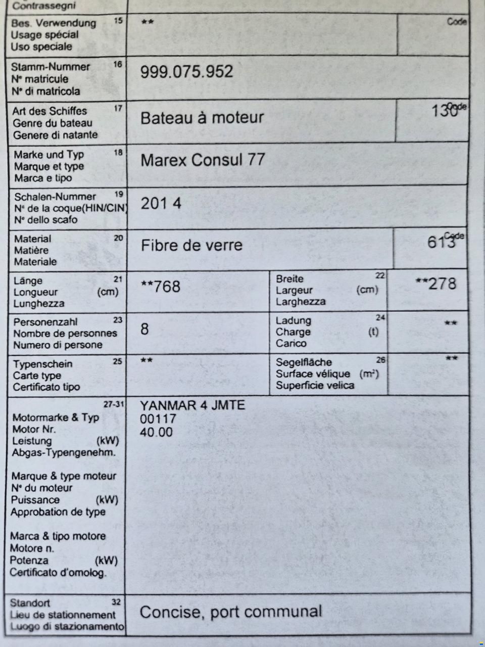 Marex Consul 77