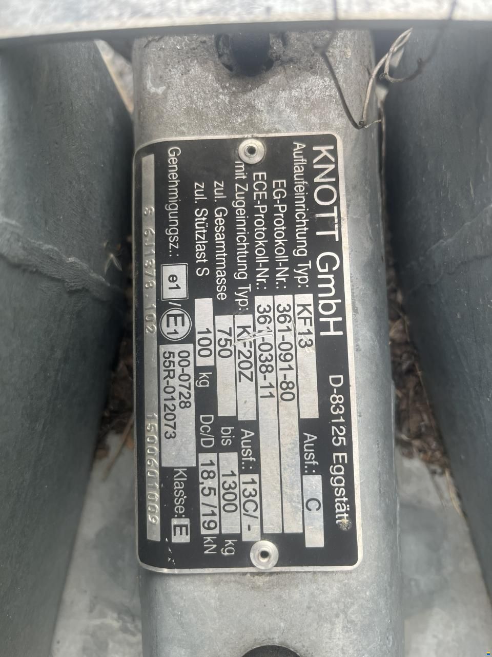 Bootanhänger Einachser KNOTT GmbH