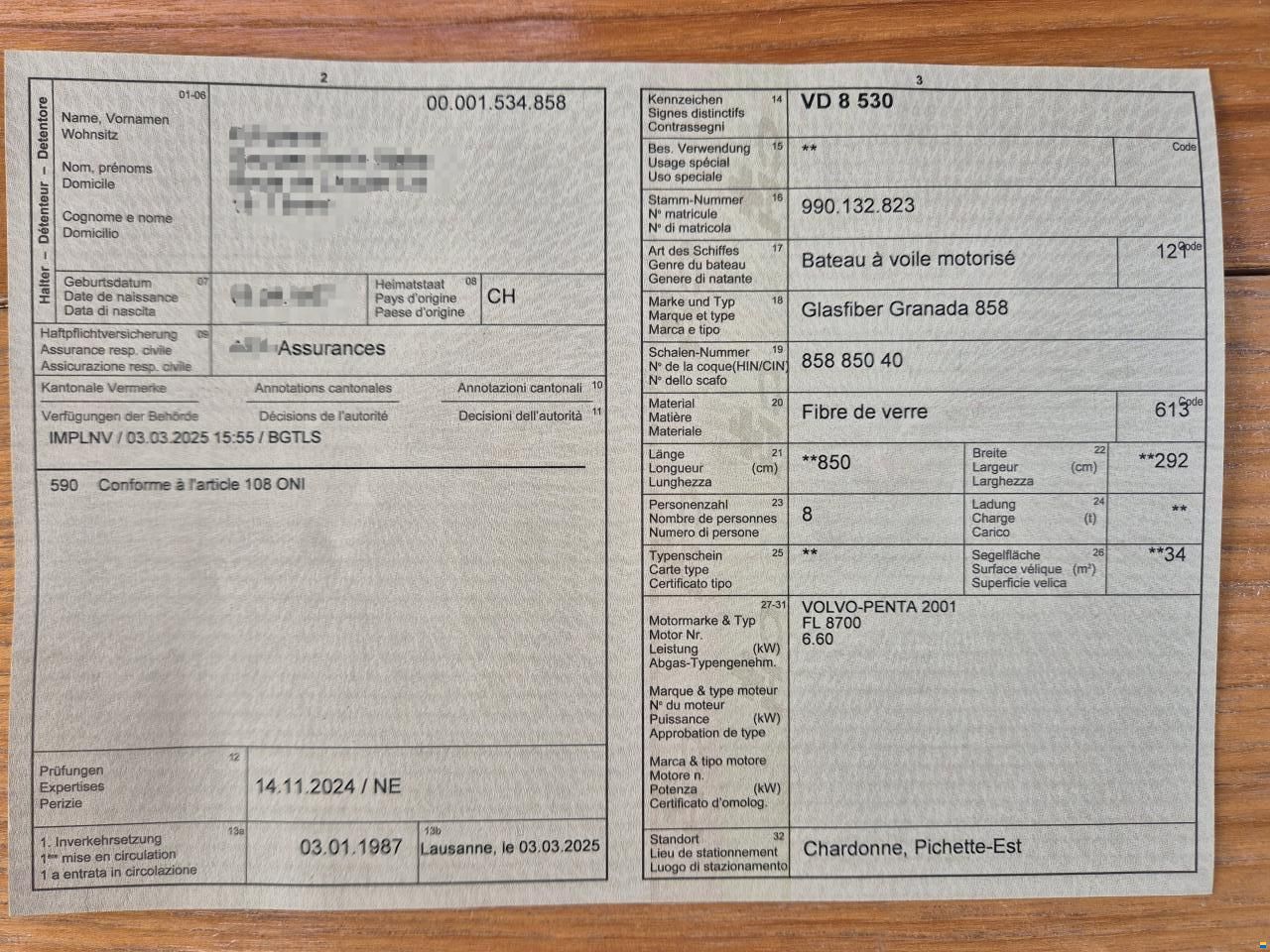 Granada 858 regatta