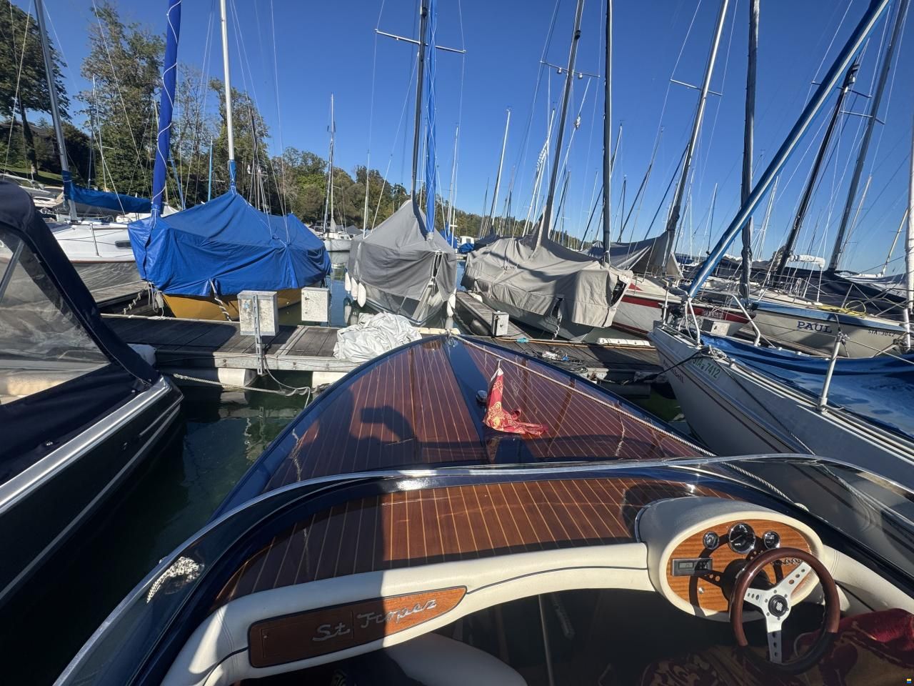 Frauscher 750 St.Tropez Liegeplatz Starnberger See