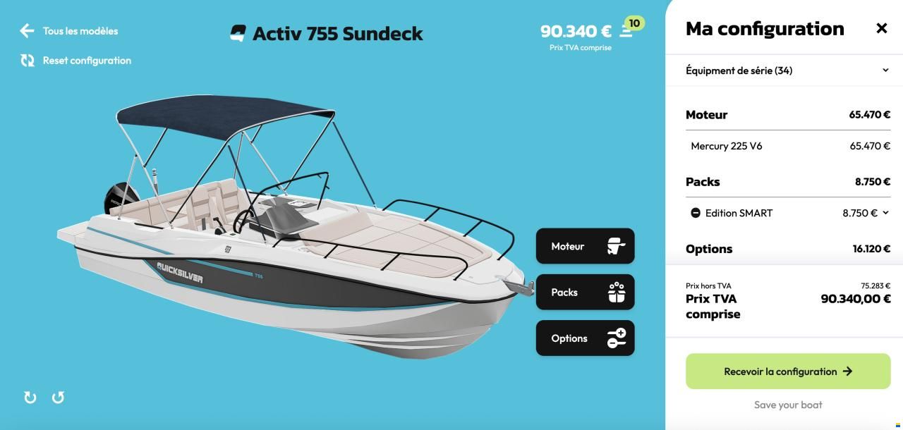 Quicksilver Activ 755 Sundeck