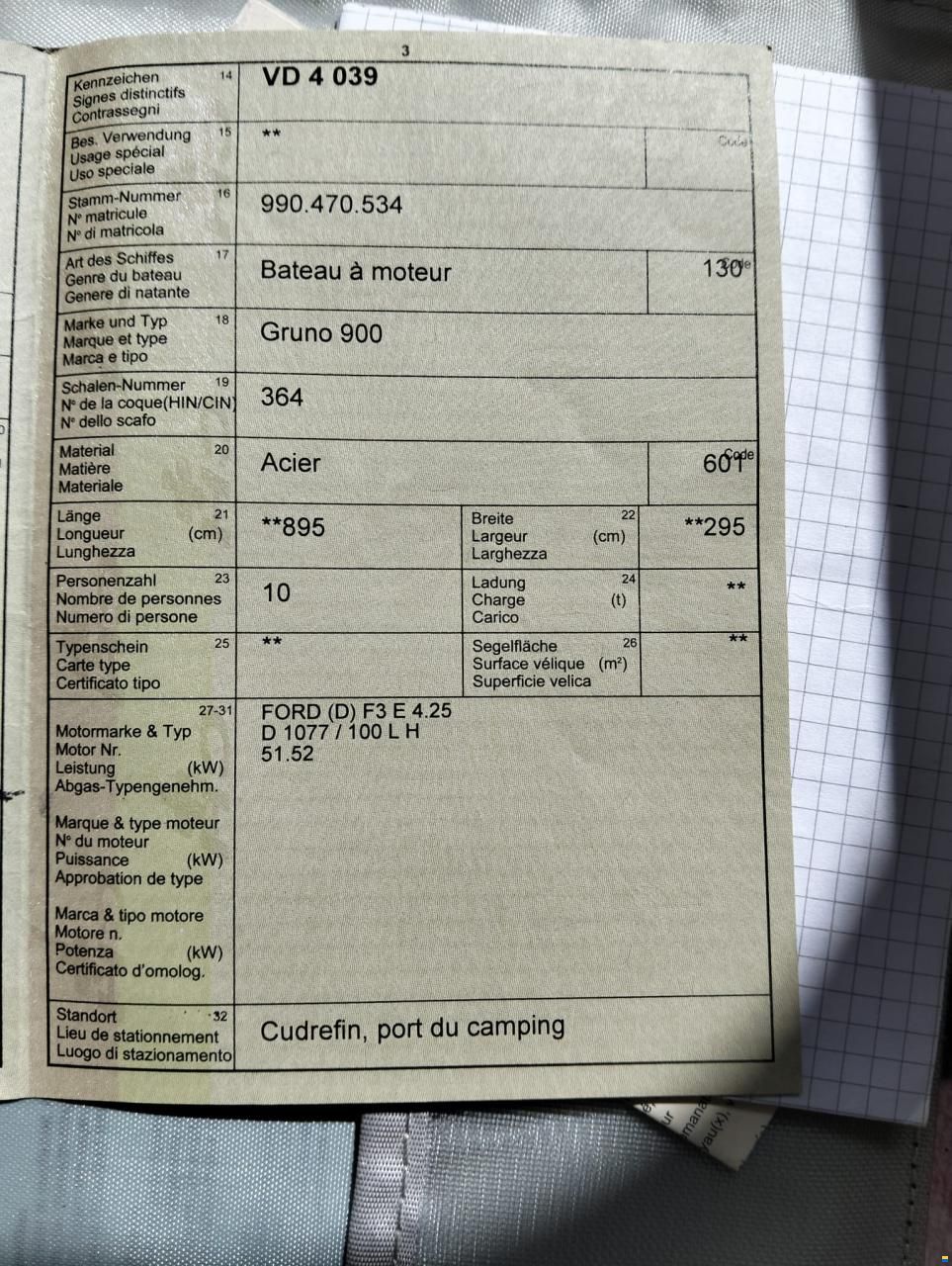 Ford (D) F3 E 4.25