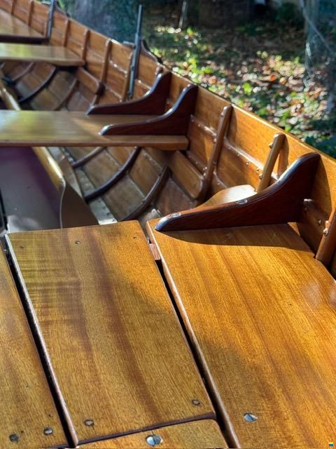 Furrer Klinker-Ruderboot Mahagoni Holz
