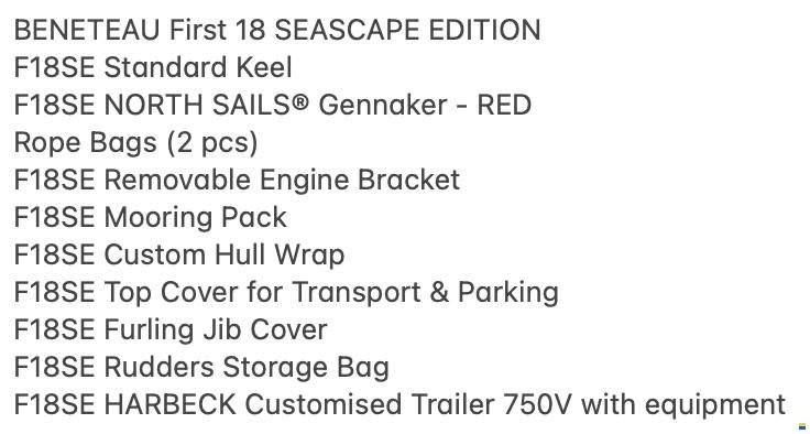 Beneteau First 18SE