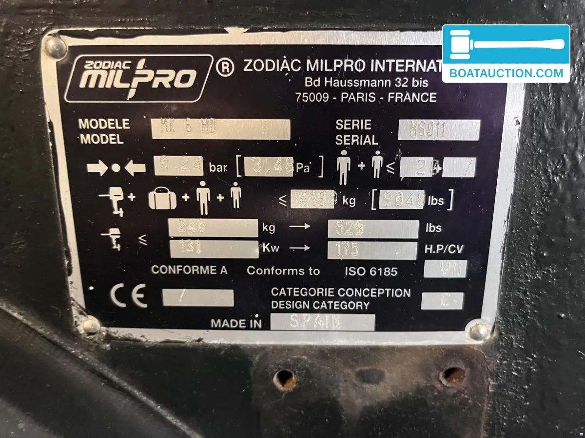 Zodiac Milpro MK 6 HD