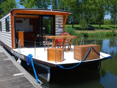 Solar Electrische Houseboat Catamaran Co