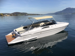 Bootsplatz mit Boot in Hergiswil