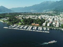 Bootsplatz im Hafen Locarno