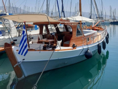 15m wooden motor sailer built in Bodrum