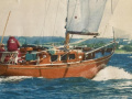 6 KR MAHAGONY YACHT MATTH./PAULS. ARNIS Segelyacht