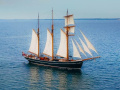 Topsejls schooner 3 masted Klassische Segelyacht