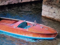 motoscafo in mogano entrobordo Bateau à moteur classique