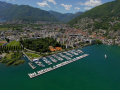 Liegeplatz im Hafen von Locarno Schwimmsteg