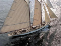 Schooner Classic gaff Segel-Superyacht