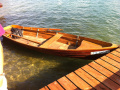 Ruderboot mit Aufzug Bootshaus