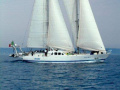 Steel schooner Voilier à moteur
