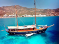 Psarros Shipyard Traditional Motor Sailer Kaiki Voilier à moteur