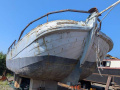 Dutch Yacht Builders Tjalk Barco de fondo plano