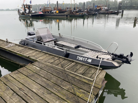 Fischerboot mit Netz - 30 cm - Nautic-Gifts