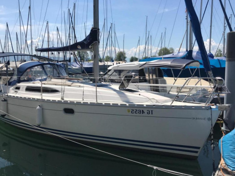 Liegeplatz Arbon mit Segelyacht